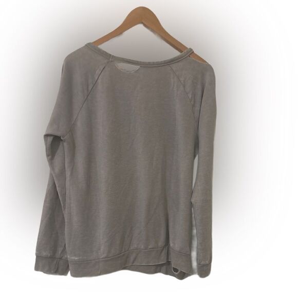 CHASER Destructed Glitter Graphic Crewneck Sweatshirt - NWOT - Picture 3 of 3